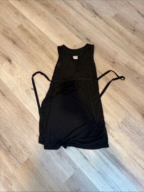 Love Rocks Black Sleeveless dress with tie waist